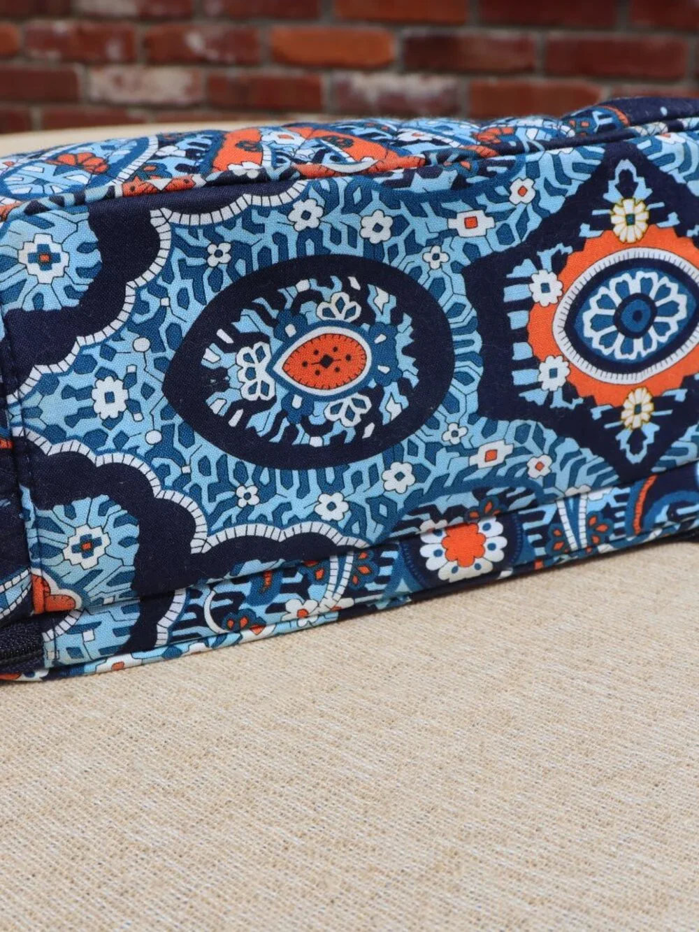 Vera Bradley Ultimate Travel Case Marrakech (Blue and Orange) Retired Pattern